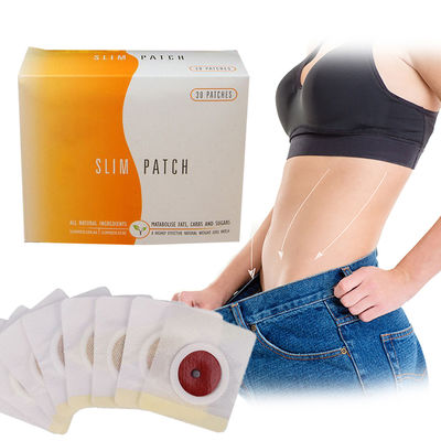 30pcs Μαγνητικό Σώμα Slim Patch Navel κοιλιά Slimming Patches απώλεια βάρους κάψιμο patches για το λίπος στερεοποίηση αυτοκόλλητα λευκό κόκκινο