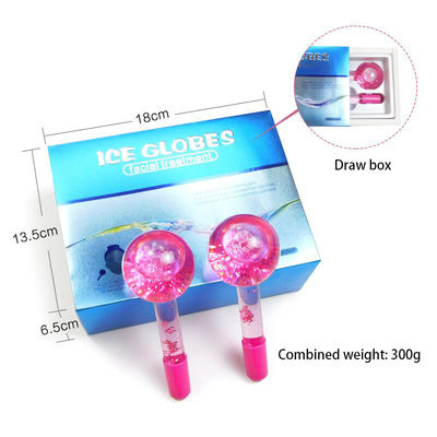 Μασάζ προσώπου ψύξη Globe Borosilicate γυάλινες σφαίρες πάγου για το πρόσωπο Roller Ball Spa Face Lift Beauty Skin Care