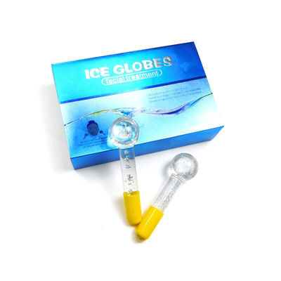Μασάζ προσώπου ψύξη Globe Borosilicate γυάλινες σφαίρες πάγου για το πρόσωπο Roller Ball Spa Face Lift Beauty Skin Care
