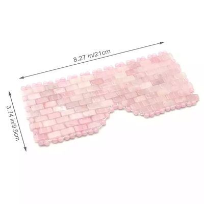 16*9cm Περιβαλλοντικά φιλική φυσική μάσκα προσώπου από νεφρίτη και ροζ κουάρτζ μάσκα προσώπου και ματιών Beauty Essential Double Pack