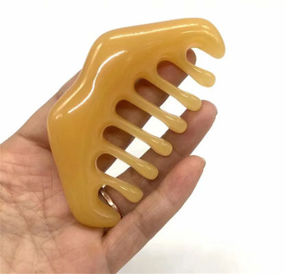 ISO9001 Πιστοποιημένη ρητίνη Gua Sha Μασάζ Comb για φροντίδα της τριχωτής κεφαλής και θεραπεία βελονισμού