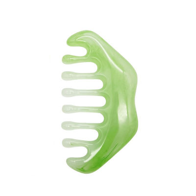 ISO9001 Πιστοποιημένη ρητίνη Gua Sha Μασάζ Comb για φροντίδα της τριχωτής κεφαλής και θεραπεία βελονισμού