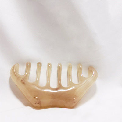 ISO9001 Πιστοποιημένη ρητίνη Gua Sha Μασάζ Comb για φροντίδα της τριχωτής κεφαλής και θεραπεία βελονισμού
