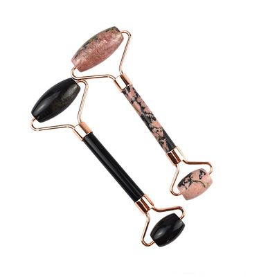 Μασάζ προσώπου Ροδονίτης πέτρα Jade Roller Gua Sha για μυϊκό μασάζ Αντιγήρανση 100% φυσικό πετράδι Custom Logo Home
