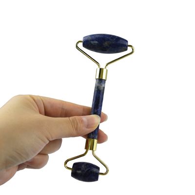 Μπλε Sodalite Face Guasha Roller 100% φυσικό κρυστάλλινο μασάζ Gua Sha για φροντίδα του δέρματος και σπα μασάζ