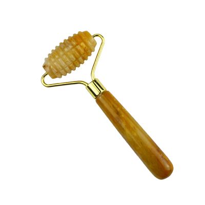 Μασάζ προσώπου Κίτρινο Jade Custom Gemstone Jade Roller για μασάζ προσώπου και λαιμού