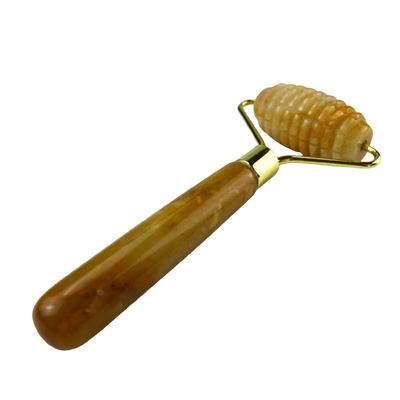 Μασάζ προσώπου Κίτρινο Jade Custom Gemstone Jade Roller για μασάζ προσώπου και λαιμού