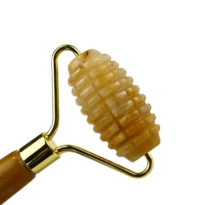 Μασάζ προσώπου Κίτρινο Jade Custom Gemstone Jade Roller για μασάζ προσώπου και λαιμού