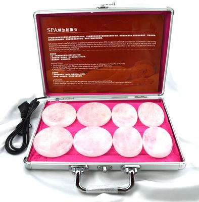 Μασάζ Σώματος Καθαρή Πέτρα Κουαρτζ Gua Sha 8pcs Guasha Set με Θερματικό Θερματικό Μασάζ Ενεργειακές Πέτρες