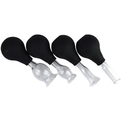 Εργαλεία μασάζ Σιλικόνιο γυαλί Suction Cupping Set για το πρόσωπο Guasha Απομάκρυνση ρυτίδων Προστασία του δέρματος Spa Beauty Salon Therapy Cups