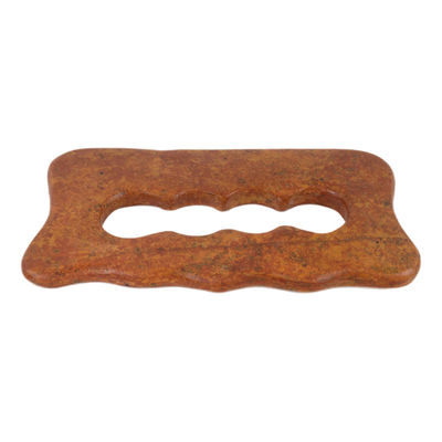 Φυσική Κόκκινη Bian Stone Scraping Board Πλήρο σώμα μασάζ Gua Sha εργαλείο για χειροκίνητη χαλάρωση μυών του σώματος και ανακούφιση από το άγχος