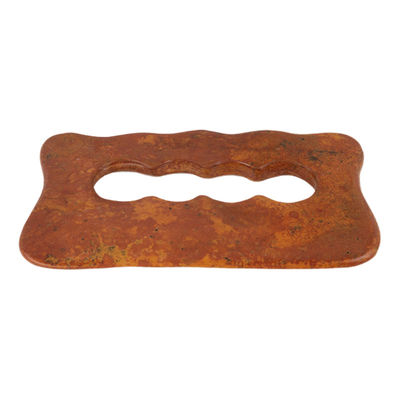 Φυσική Κόκκινη Bian Stone Scraping Board Πλήρο σώμα μασάζ Gua Sha εργαλείο για χειροκίνητη χαλάρωση μυών του σώματος και ανακούφιση από το άγχος