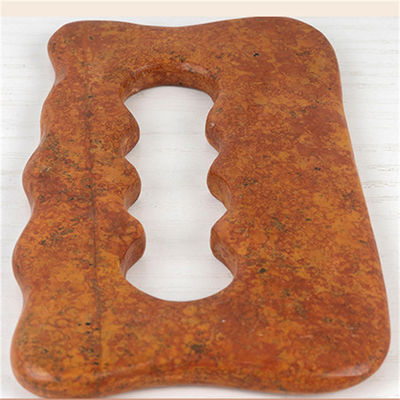 Φυσική Κόκκινη Bian Stone Scraping Board Πλήρο σώμα μασάζ Gua Sha εργαλείο για χειροκίνητη χαλάρωση μυών του σώματος και ανακούφιση από το άγχος