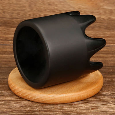 6*6*6.1cm Φυσική Μαύρη Bian Stone Gua Sha Scraping Massager Jade Stone Guasha Σκαλπιδική Χτένα Κεφαλής Μασάζ Meridian Dredging Comb