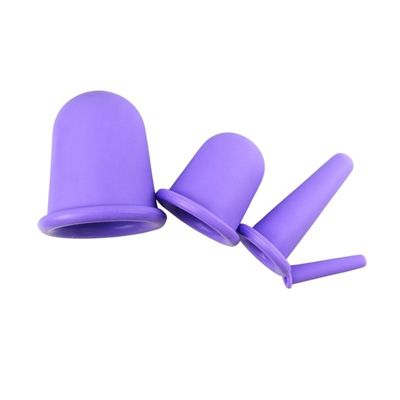Εξοπλισμός Μασάζ Σώματος Σιλικόνη Suction Cupping Τέσσερα Σετ Σειράς για το Πρόσωπο Guasha Απομάκρυνση ρυτίδων Προστασία του δέρματος Spa Beauty Therapy Cups