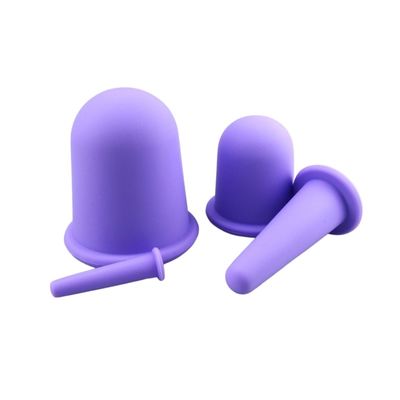 Εξοπλισμός Μασάζ Σώματος Σιλικόνη Suction Cupping Τέσσερα Σετ Σειράς για το Πρόσωπο Guasha Απομάκρυνση ρυτίδων Προστασία του δέρματος Spa Beauty Therapy Cups