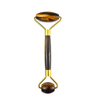 Εργαλείο μυϊκού μασάζ 2024 Tiger Eye Stone Facial Jade Roller Guasha για πρόσωπο Μάτι λαιμό Gua Sha Massage Δέρμα Εργαλεία ομορφιάς