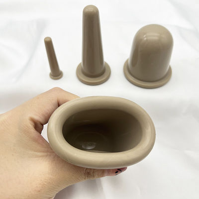 OEM/ODM Δέχεται 4 τεμάχια Σιλικόνης Cupping Set για το Πρόσωπο Cupping Θεραπεία Vacuum Massage Cups