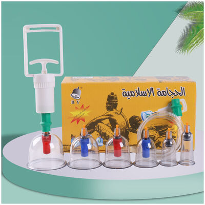Υγιές Vakuum Cupping Jar Plastic Cupping Set για αντιγηραντική λειτουργία 24*13*8.2cm