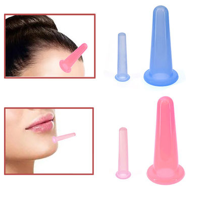 2Pcs Σιλικόνης Cups Set για την Υγεία Φιζοθεραπεία Μασάζ Κύπελλο Vakuum Suction Cup