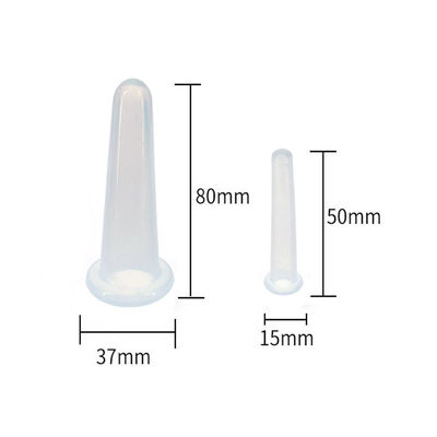 2Pcs Σιλικόνης Cups Set για την Υγεία Φιζοθεραπεία Μασάζ Κύπελλο Vakuum Suction Cup