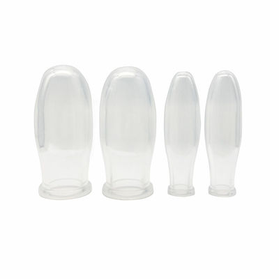 4pcs Σχεδιασμός Διαφανής Σιλικόνης Φανιακό Κίτ για κενό Σιλικόνη Θεραπεία Μασάζ Σώμα Cupping Σετ Βελτιώστε το Σώμα