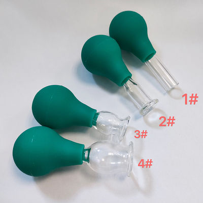 Γυαλί PVC γυαλί Mini Cupping Set 4 κομμάτια μασάζ κενό αναρρόφηση για το σώμα μασάζ πρόσωπο