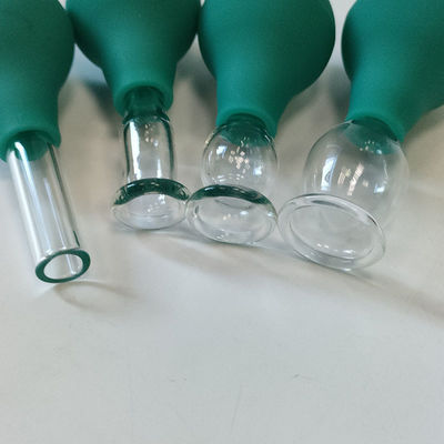Γυαλί PVC γυαλί Mini Cupping Set 4 κομμάτια μασάζ κενό αναρρόφηση για το σώμα μασάζ πρόσωπο