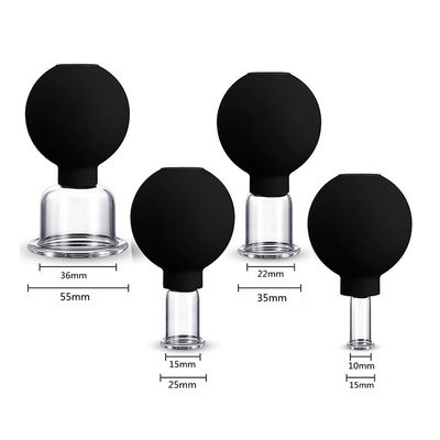 4Pcs PVC Suction Vacuum Massage Jar Vacuum Cupping Therapy Set για την υγεία για τη βελτίωση της υγείας