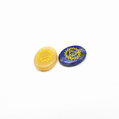 7 Chakra Stone σετ Reiki Κρυστάλλοι Chakra πέτρες για θεραπεία Υποστήριξη Custom Size OEM