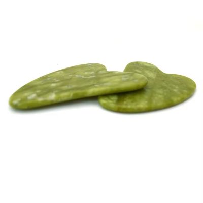 Πράσινο Xiuyan Jade Gua Sha πέτρες για το πρόσωπο εργαλείο μασάζ υπέρυθρη φυσιοθεραπεία πρόσωπο λαιμό και το σώμα χώρο μασάζ