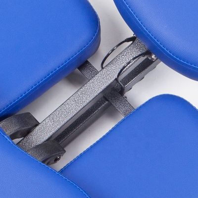 Προσαρμοσμένο λογότυπο Blue Master Massage Επαγγελματική φορητή καρέκλα μασάζ με λειτουργία και χειροκίνητο έλεγχο