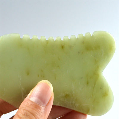 9.2*4.6cm Gua Sha Προσωπικό εργαλείο Φυσική Xiuyan Jade Stone board για SPA θεραπεία βελονισμού OEM / ODM αποδεκτό