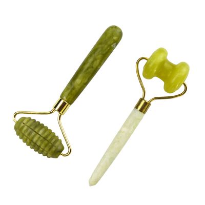 Καλύτερα πωλούμενο φυσικό Xiuyan Jade Facial Roller 100% φυσικό μασάζ από jade για μασάζ προσώπου και ομορφιά