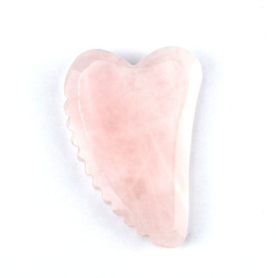 Εξατομικευμένο σχήμα Rose Quartz Gua Sha Board Το απαραίτητο εργαλείο μασάζ προσώπου