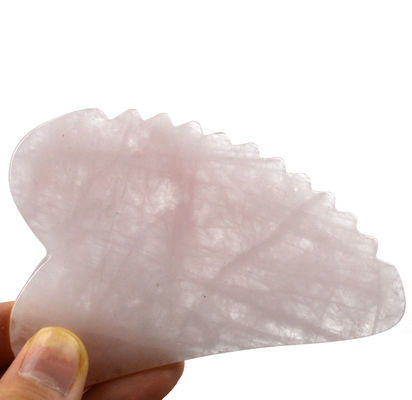 Εξατομικευμένο σχήμα Rose Quartz Gua Sha Board Το απαραίτητο εργαλείο μασάζ προσώπου