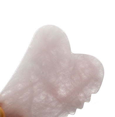 Εξατομικευμένο σχήμα Rose Quartz Gua Sha Board Το απαραίτητο εργαλείο μασάζ προσώπου