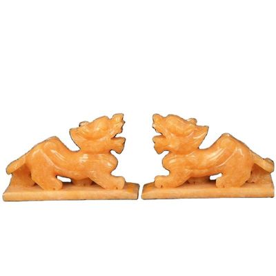 Αποδέχονται OEM ODM Yellow Jade Pixiu για διακόσμηση