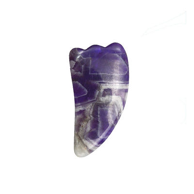 9.5*5.5cm Φυσική πέτρα Gua Sha εργαλείο Ροζ Κουάρτζ/Αμέθιστ/Λευκό Ιάδι εργαλείο μασάζ για μασάζ σώματος