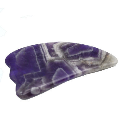 9.5*5.5cm Φυσική πέτρα Gua Sha εργαλείο Ροζ Κουάρτζ/Αμέθιστ/Λευκό Ιάδι εργαλείο μασάζ για μασάζ σώματος