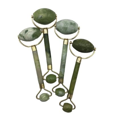 Μασάζ Jade Gua Sha Ice Roller για το πρόσωπο Φυσική πέτρα Xiuyan Jade Guasha Roller