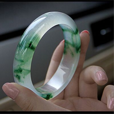 OEM/ODM Αποδεκτό Κοσμήματα Διακόσμηση Φυσικό Jade Ice Jade βραχιόλι Σμαράγδα Πράσινη Γυναίκες Jade Κρυστάλλινη πέτρα βραχιόλι