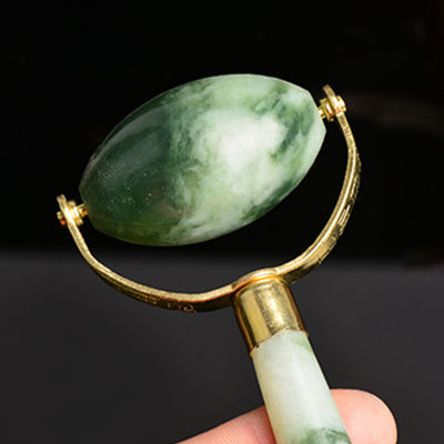Μασάζ Jade Gua Sha Ice Roller για το πρόσωπο Φυσική πέτρα Xiuyan Jade Guasha Roller