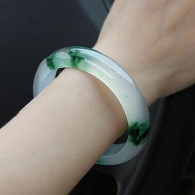 OEM/ODM Αποδεκτό Κοσμήματα Διακόσμηση Φυσικό Jade Ice Jade βραχιόλι Σμαράγδα Πράσινη Γυναίκες Jade Κρυστάλλινη πέτρα βραχιόλι