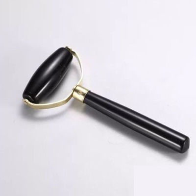 Μασάζ προσώπου Μαύρη Bian Stone Gua Sha Jade Face Guasha Roller για φυσική θεραπεία αναζωογόνησης προσώπου