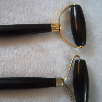Μασάζ προσώπου Μαύρη Bian Stone Gua Sha Jade Face Guasha Roller για φυσική θεραπεία αναζωογόνησης προσώπου