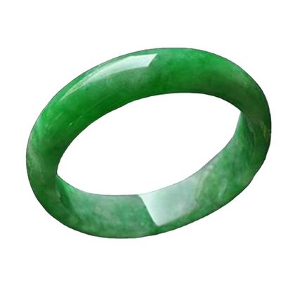 Προσαρμοσμένα Κρυστάλλινα Λίθοι Icy Emerald Green Jade Bangle Bracelet OEM ODM Αποδεκτό
