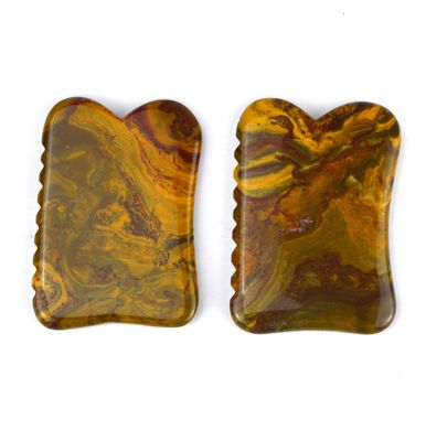 Μασάζ Custom Logo Mookaite Μέσα Μασάζ Σώματος Για ομορφιά Guasha πέτρα Scrapping για το πρόσωπο ανύψωση και λεμφική αποστράγγιση