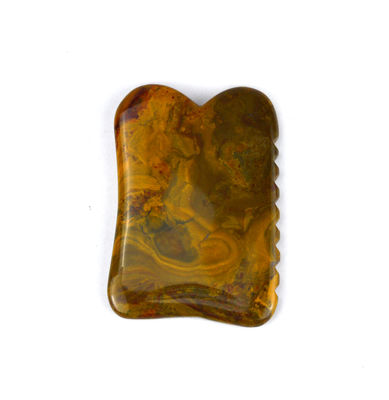 Μασάζ Custom Logo Mookaite Μέσα Μασάζ Σώματος Για ομορφιά Guasha πέτρα Scrapping για το πρόσωπο ανύψωση και λεμφική αποστράγγιση