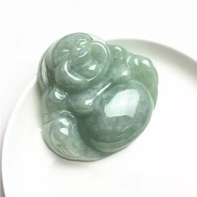 Τέχνη συλλεκτικό υψηλής κατηγορίας jade Buddha χαραγμένο jadeite Buddha παραστατικό για το θέμα κολιέ